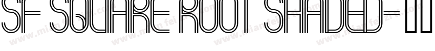 SF Square Root Shaded字体转换